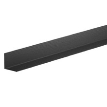 Угол внутренний 50х50 AQUASYSTEM, сталь 0.45, PE Zn 140, 2000 мм, цвет RAL 9005 (черный)