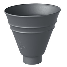 Воронка водосборная круглая Aquasystem (90/125) Ral 7024 PU MATT