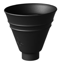 Воронка водосборная круглая Aquasystem (100/150) Ral 9005 PU MATT