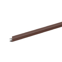 F-профиль АКВАСИСТЕМ, алюминий 0.4 PE, размер 2000 мм, цвет RAL 8017 (коричневый)