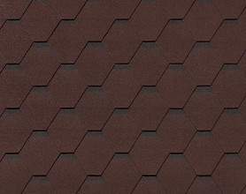Мягкая кровля Roofshield Стандарт Премиум, цвет коричневый с оттенением, 3 м²/упак.