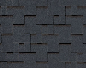 Кровля RoofShield Модерн ''Премиум'' цвет бархатно-черный (упак. 3 м.кв)